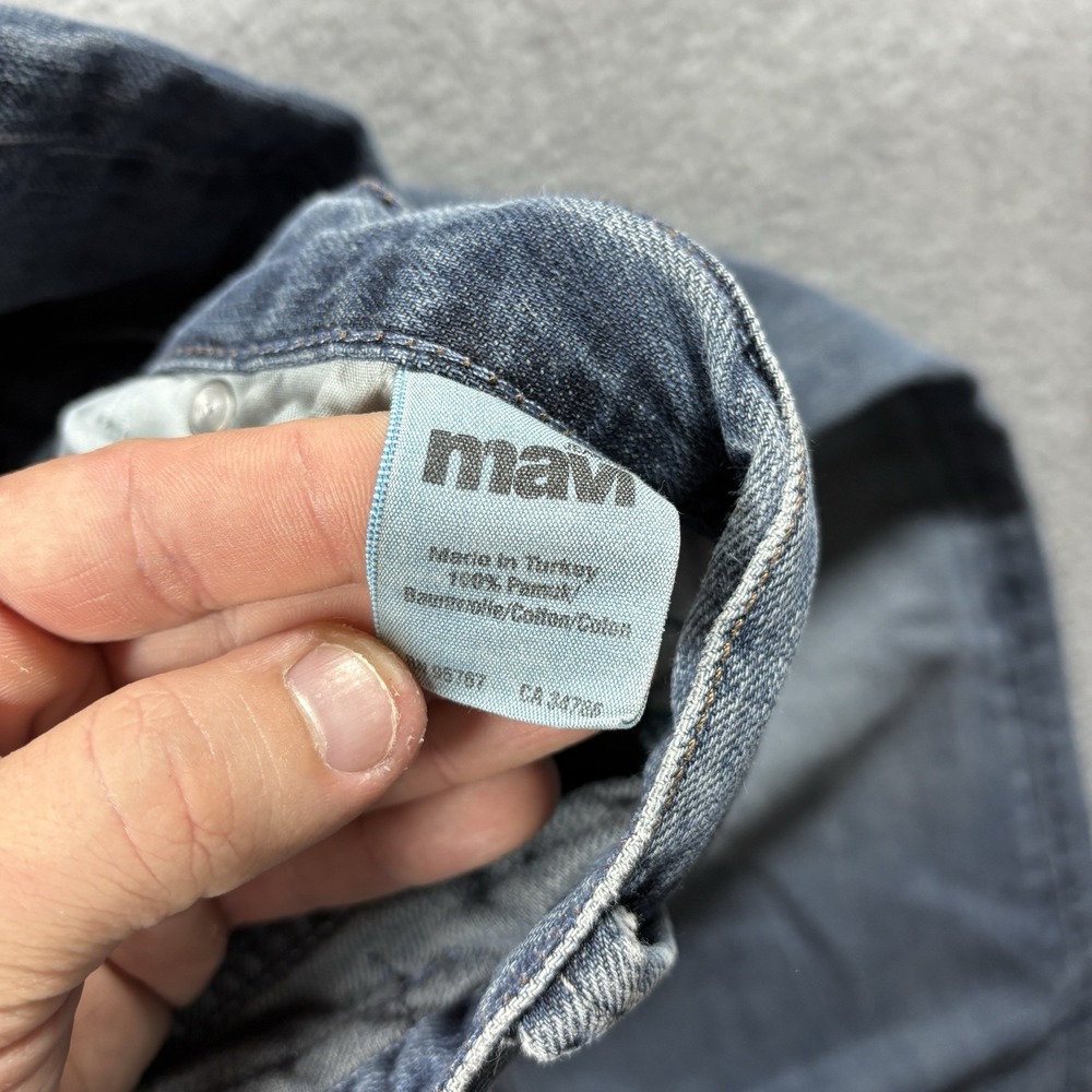 VTG Mavi Matt Mens 34x32 Relaxed Fit Straight Leg Jeans Blue Baggy Y2K Skater - Picture 6 of 9